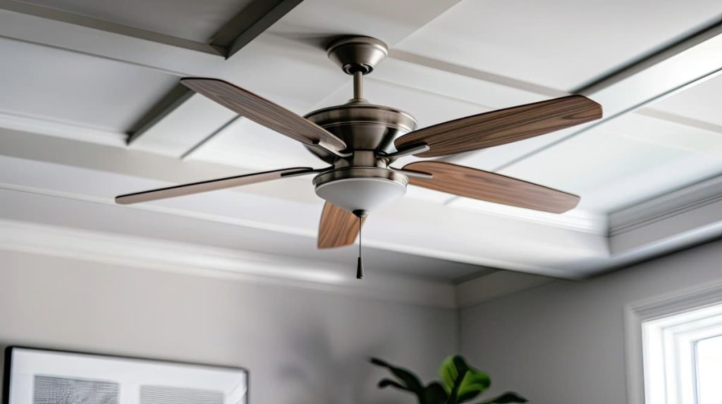 | Hummell Brothers ceiling fan installed in room